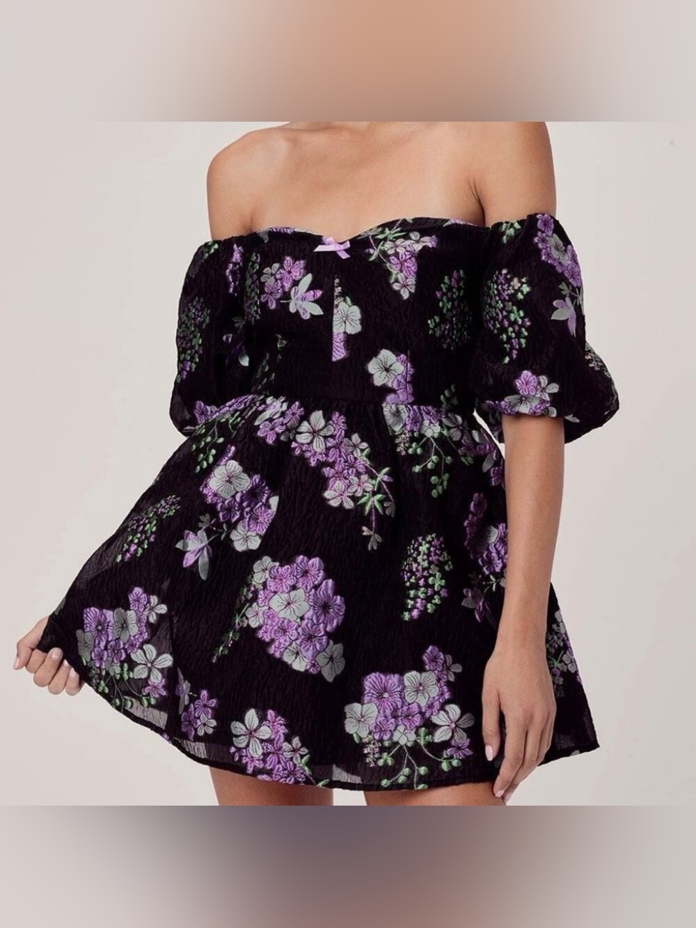 NWT For Love & Lemons
Thayne Jacquard Mini Dress size small